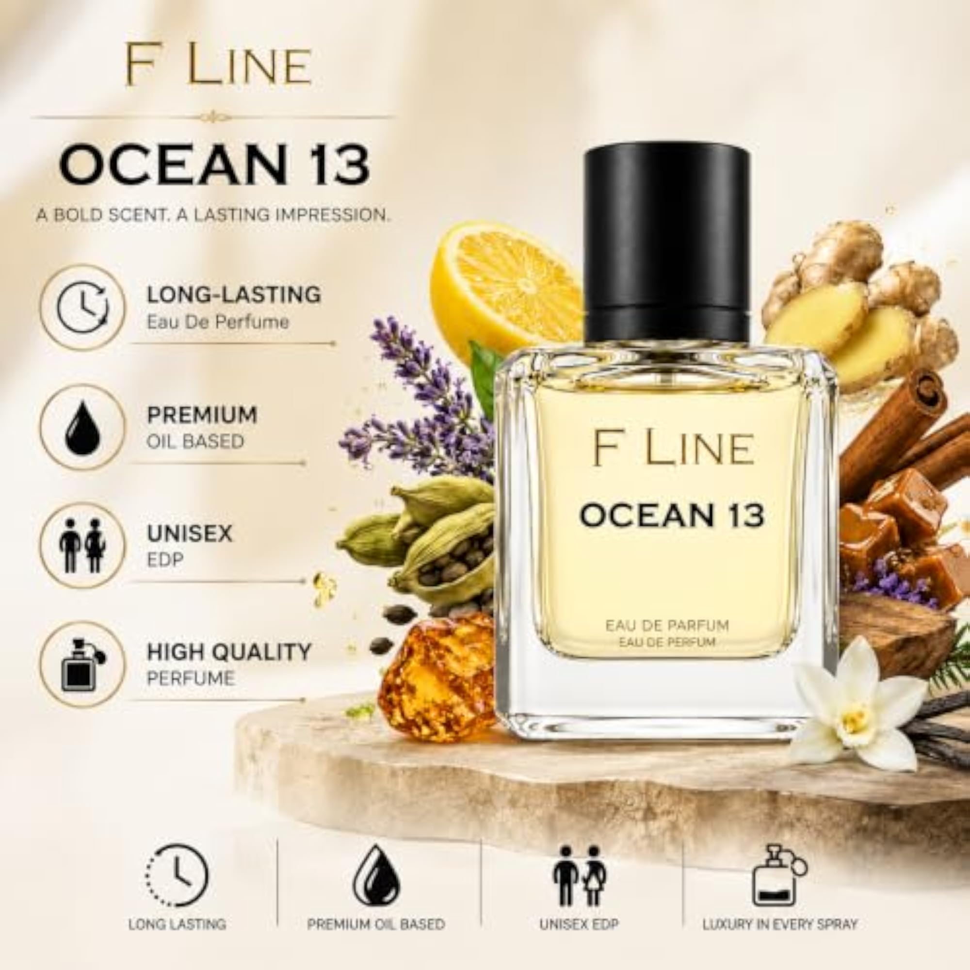 OCEAN 13 - Eau De Parfum 100ml, Powerful Projection